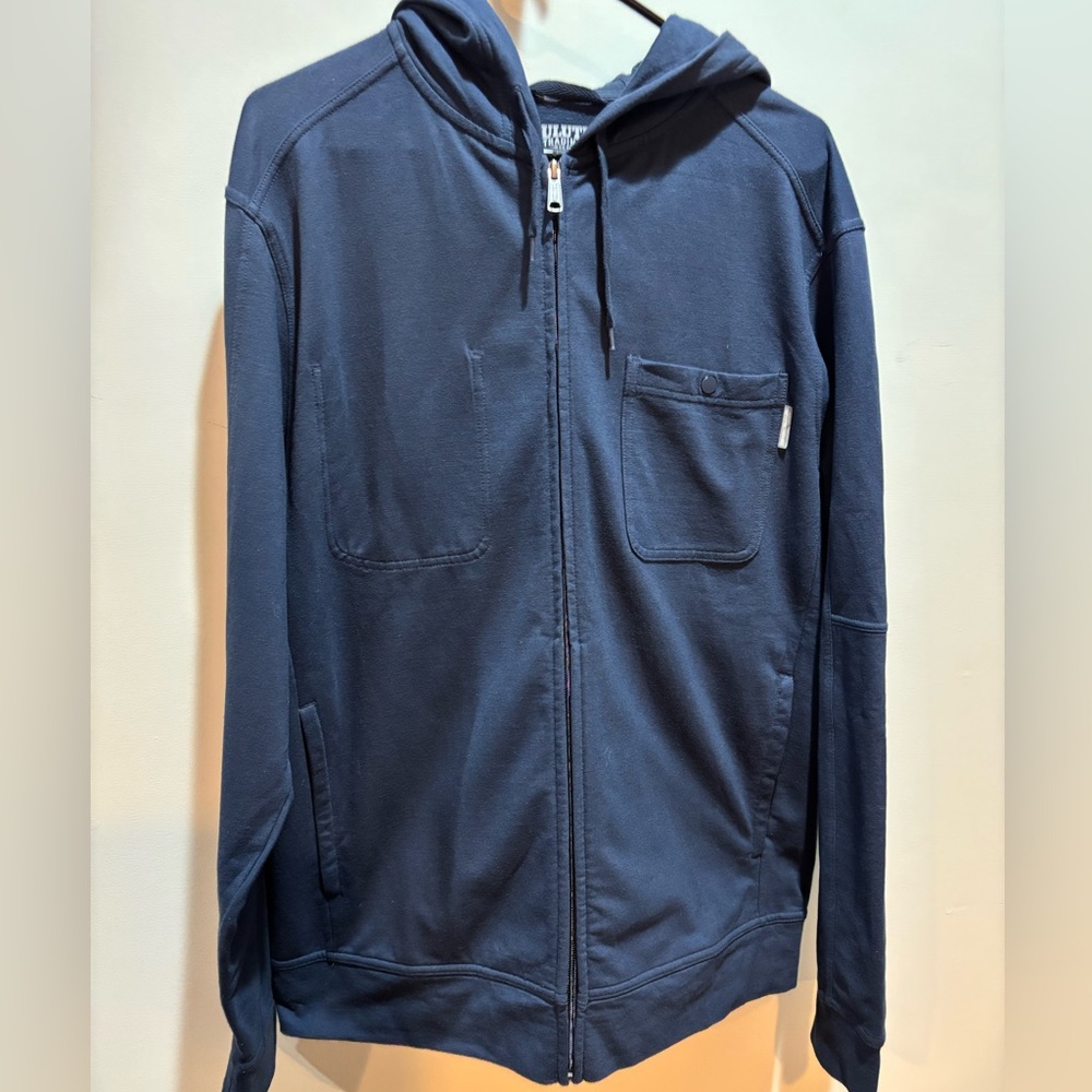 Duluth Trading Co Dark Blue Full-Zip Hoodie